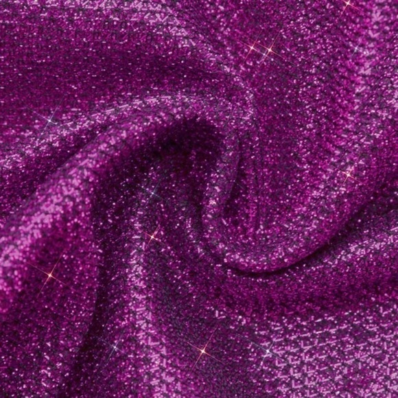 Sparkly Purple Mini Long Sleeve Dress Size Medium - Picture 4 of 4